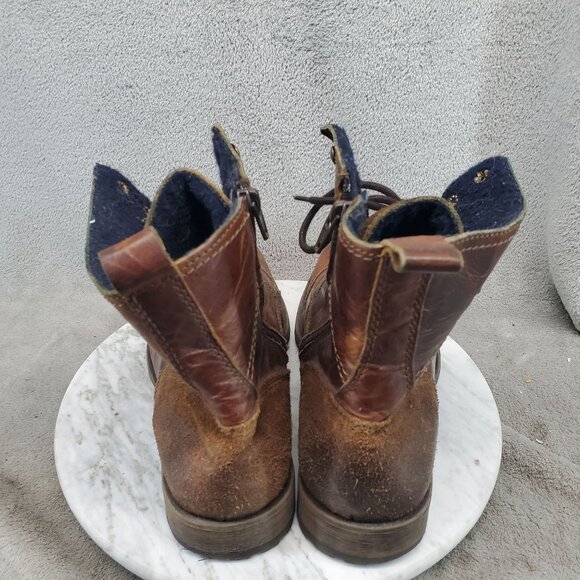 Aldo Shoes Mens Size 9.5 Brown Leather Lace Up Boots *Read* main image 6